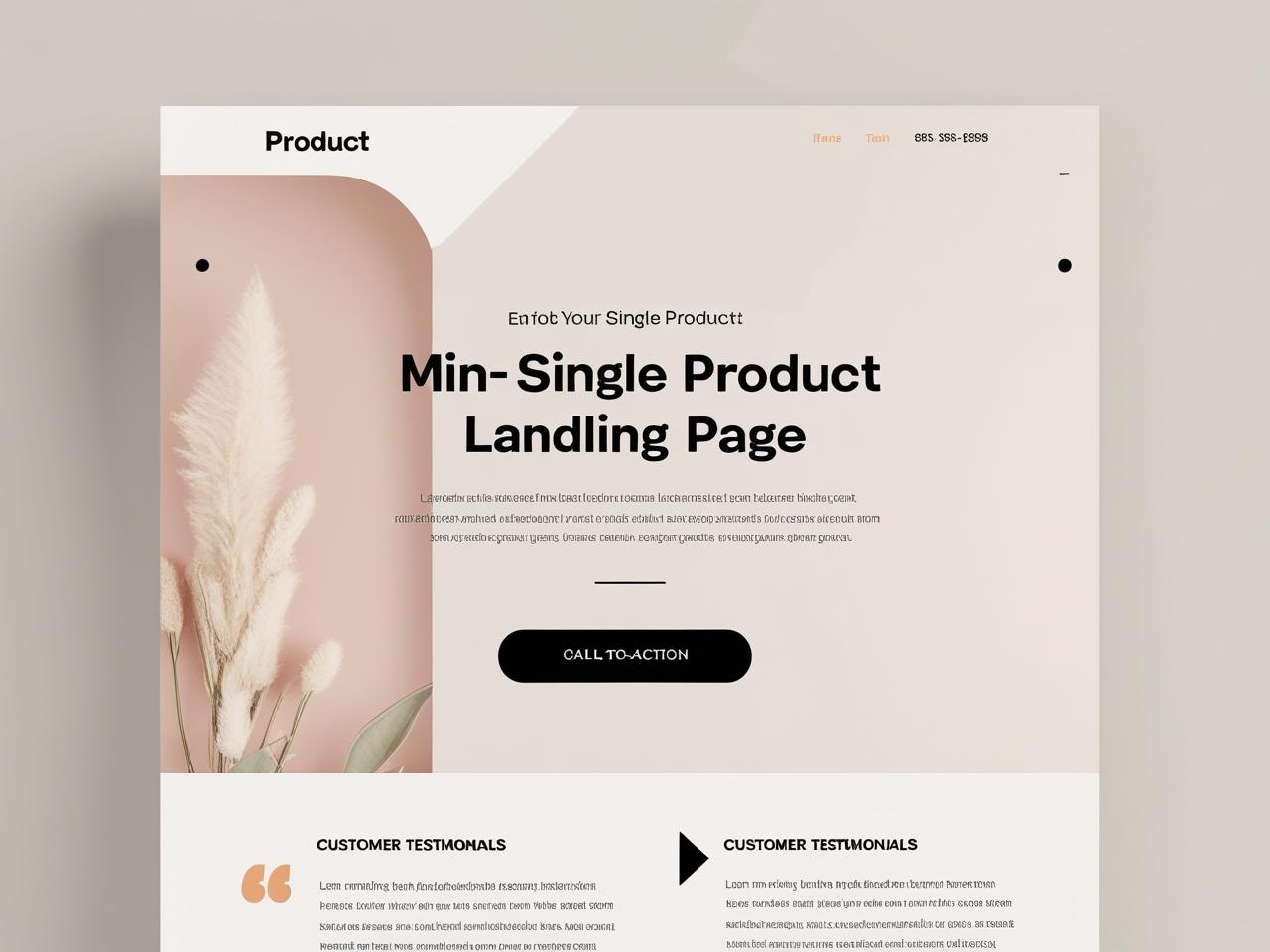 Single Product Landing Page Templates