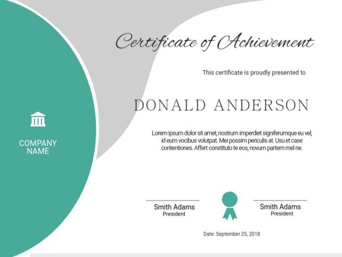 Editable Certificate Templates